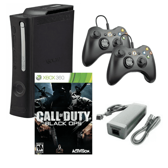 Consola Xbox 360 Elite Dos Controles Retrofam Call Of Duty Black Ops Reacondicionado