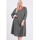 thumbnail image 1 of Vestido con Cuello en V y Bolsillos Ocultos, Talla 2XL, 1 of 6
