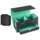 thumbnail image 3 of Caja Para Baraja De Cartas Organización Cierre Magnético Contenedor Protección Tarjetero Verde Y 2 Divisores, 3 of 3