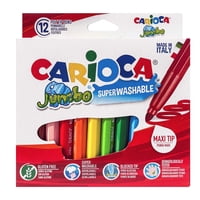 Plumones Jumbo Carioca 12 Colores