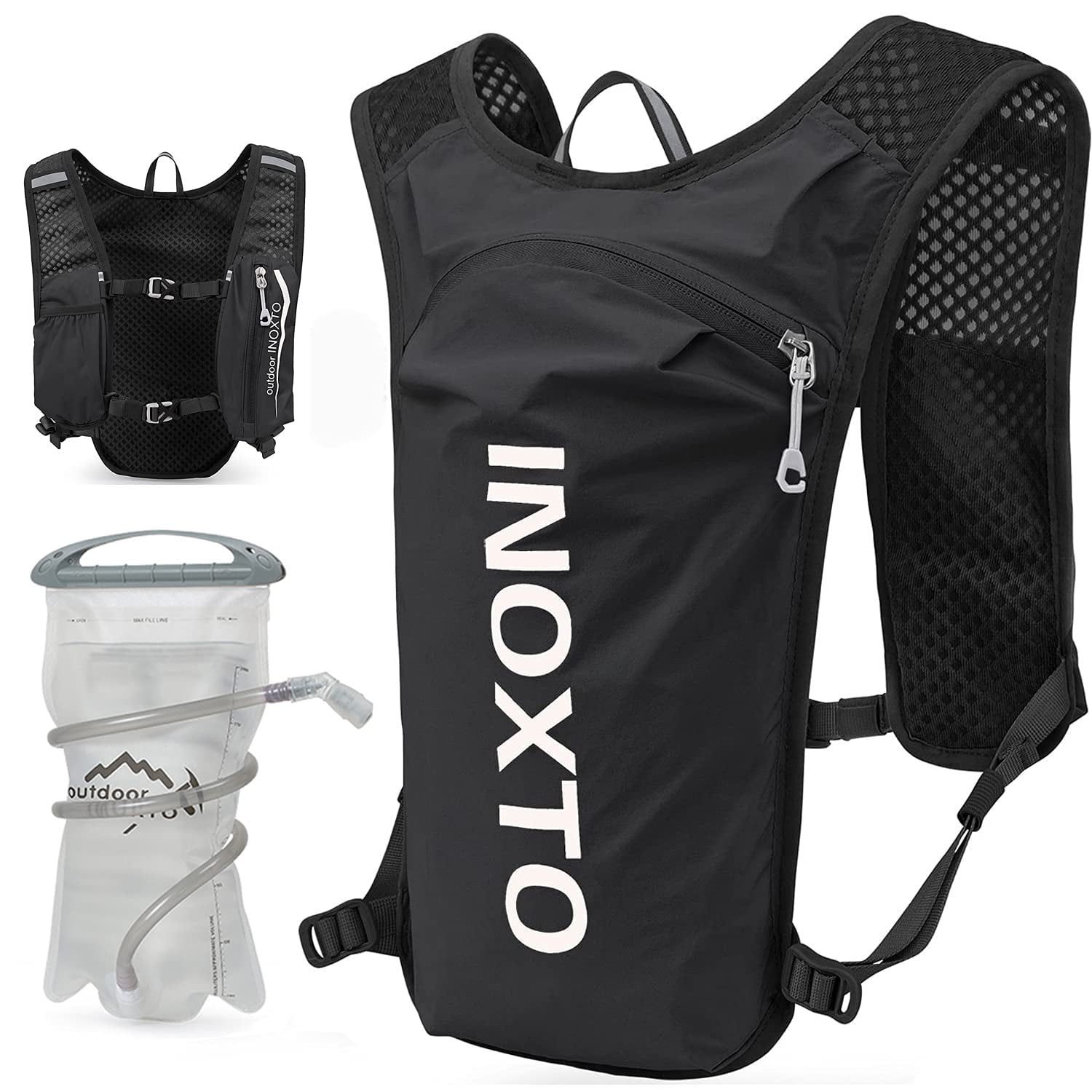 Ix Inoxto - Chaleco De Hidratación Inoxto Running Con Bolsa De Agua De 1,5 Litros