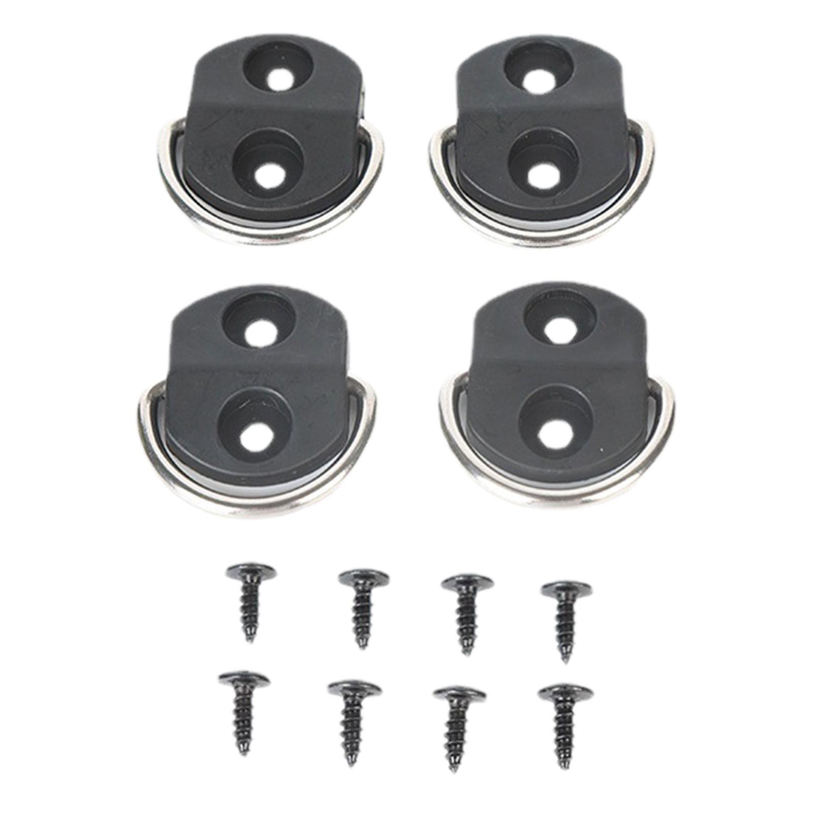 Ioensy - Anclajes De Amarre De Carga Para Coche, Piezas Laterales Traseras, Anillo En D, Bolsa De Comestibles, 4 Uds.