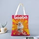 thumbnail image 2 of Booba Bolso de tela con estampado de lienzo para mujer, bolsa de compras reutilizable y estética, con cremallera interior, regalo para mujer, 35 × 40 cm., 2 of 6