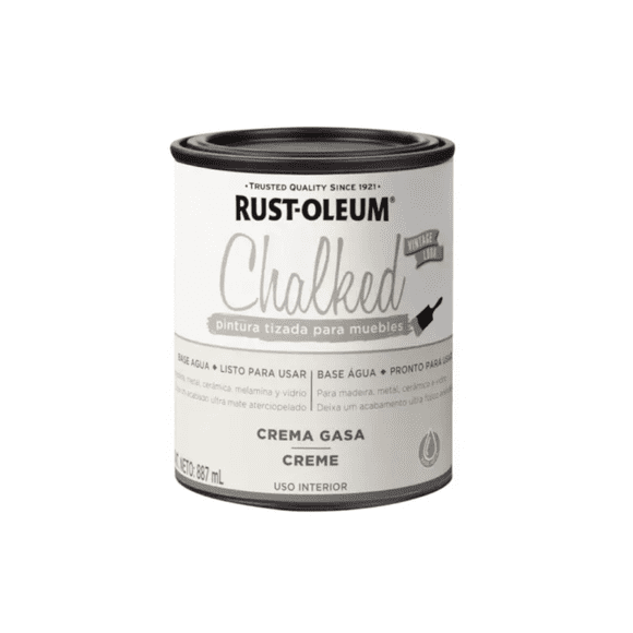 Pintura Tizada para Muebles Chalked Rust Oleum Crema Gasa 887g