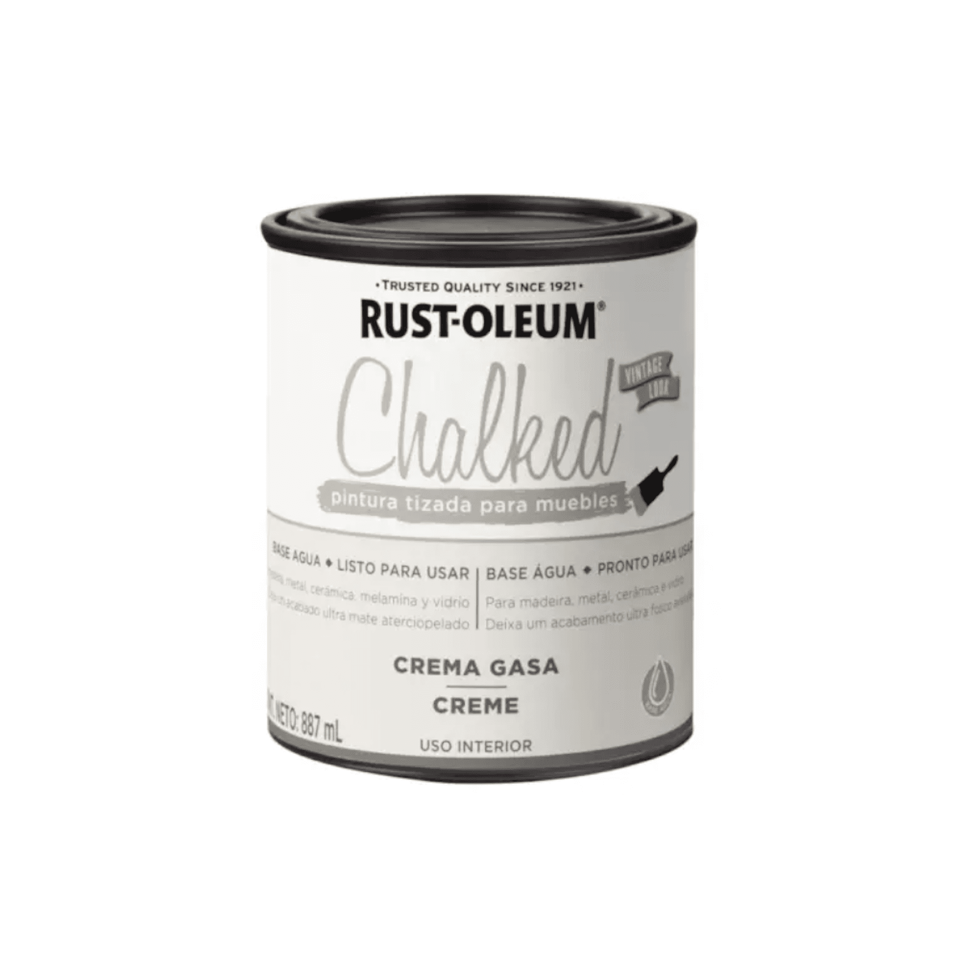 Pintura Tizada Para Muebles Chalked Rust Oleum Crema Gasa 887g