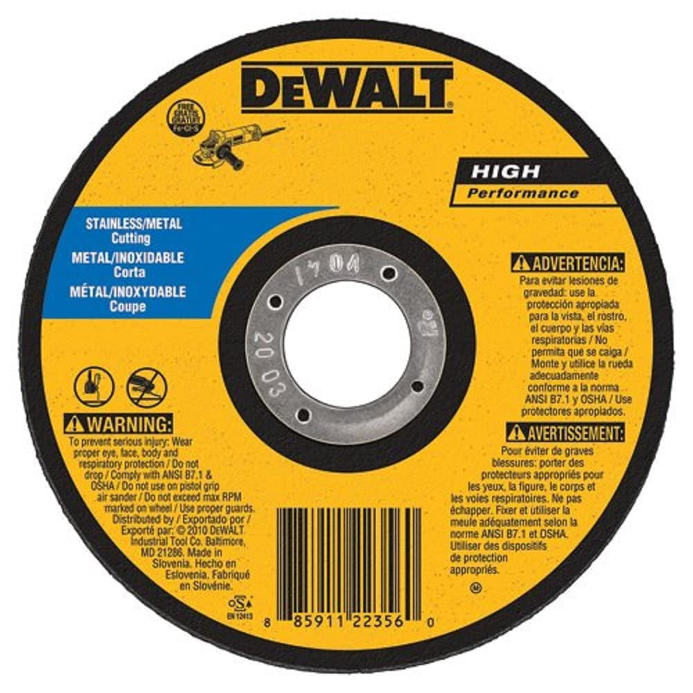 Dewalt - Disco De Corte Dw8725s Free Thin 6 X 1 14 X 22 23 Cm