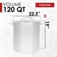 thumbnail image 5 of Olla de gran capacidad Concord Cookware 117 L de acero inoxidable, 5 of 9