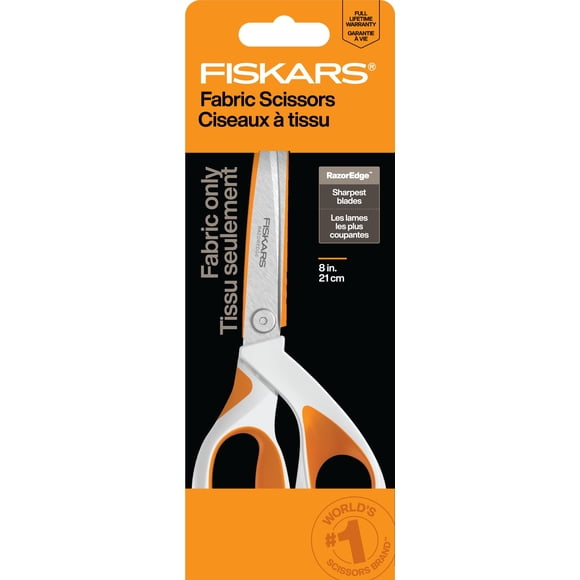Tijeras Fiskars RazorEdge Fabric 8 Heavy Duty con agarre suave