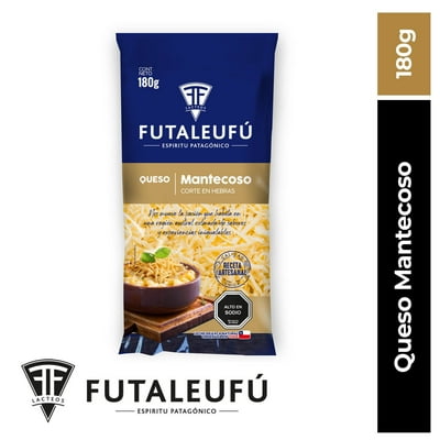 Queso Mozzarella Corte En Hebras 180 G Futaleufú