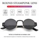 thumbnail image 5 of Gafas de sol AIEYEZO Steampunk con montura redonda de metal 100% UV400, 5 of 7