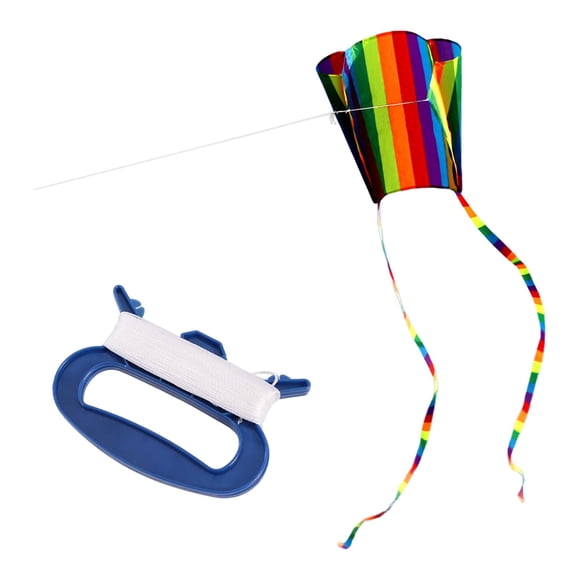 Rainbow Kites Fácil De Volar Cometa Colorida Para Niña Niño Familia Niños Raya