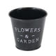 thumbnail image 5 of Maceta Para Plantas De Jardín, 5,1x4,7x3,5 Pulgadas, Para Centro De Mesa, Resistente, Negro, Sin Asas, 5 of 5