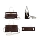 thumbnail image 3 of Bolso Satchel MKF Collection - Colby, Elegante, de Cuero Vegano, con Asa Superior y Correa Desmontable, Espacioso y Elegante para Mujeres - Cognac, 3 of 3