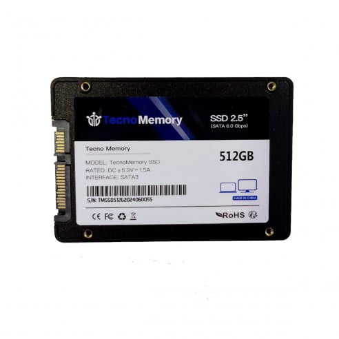 Tecnomemory - Disco Solido Ssd 512gb W400/r510 Mb/s