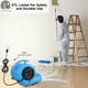 thumbnail image 3 of Ventilador para secadora de alfombras Blessny, soplador de aire de 2200 CFM con certificación ETL de 1/2 HP, 3 of 9