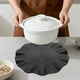 thumbnail image 4 of REGALWOVEN Juego de 6 Manteles Individuales de Estilo Rústico con Borde Ondulado para Decoración de Mesa de Comedor Interior y Exterior Lavable Negro 15 pulgadas, 4 of 6