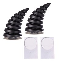 Magideal - 2 Pegatinas Decorativas Para Casco De Motocicleta Diseño De Cuerno De , Lleno De Personalidad Para Casco De Snowboard En Accesorios De Estilo De , Espiral Negro