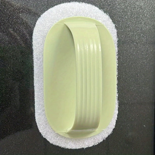 1pc Kitchen Bathroom Toilet Cleaning Magic Sponge Glass Wall Cleaning Bath Brush Handle Sponge Ceramic Window Slot Clean Brush