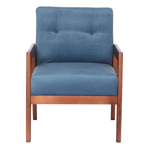 Latam Home - Sitial Munich Tela Velvet Azul Petroleo