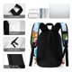 thumbnail image 5 of Los Supersónicos-theme Backpack, Campus style schoolbag Bookbag with Adjustable Shoulder Straps And Large Zip Compartment, Unisex Travel Bags.42x30x15cm, 5 of 6