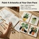 thumbnail image 5 of Kit de Pintura por Números Amphol – Set de 4 piezas 25 × 25 cm, Tema de Plantas, 5 of 7