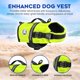 thumbnail image 3 of Chaleco de natación para perros Dog Life Jacket Paws Aboard, amarillo neón, 3 of 7
