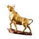 thumbnail image 4 of Accesorios De Escultura De Toro Estatua De Toro Coleccionable Para Muebles Mesa Bar Oro, 4 of 5