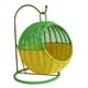 thumbnail image 2 of Canasto De Fruta Tejida A Mano, Soporte De Fruta Tejido Para Organizar La Sala De Cocina, Verde Y Amarillo, 2 of 3