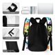 thumbnail image 5 of Fiesta de Palabras-theme Backpack, Campus style schoolbag Bookbag with Adjustable Shoulder Straps And Large Zip Compartment, Unisex Travel Bags.42x30x15cm, 5 of 6
