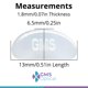 thumbnail image 2 of Almohadillas nasales adhesivas GMS Optical 13 mm transparentes, 5 pares, 2 of 9