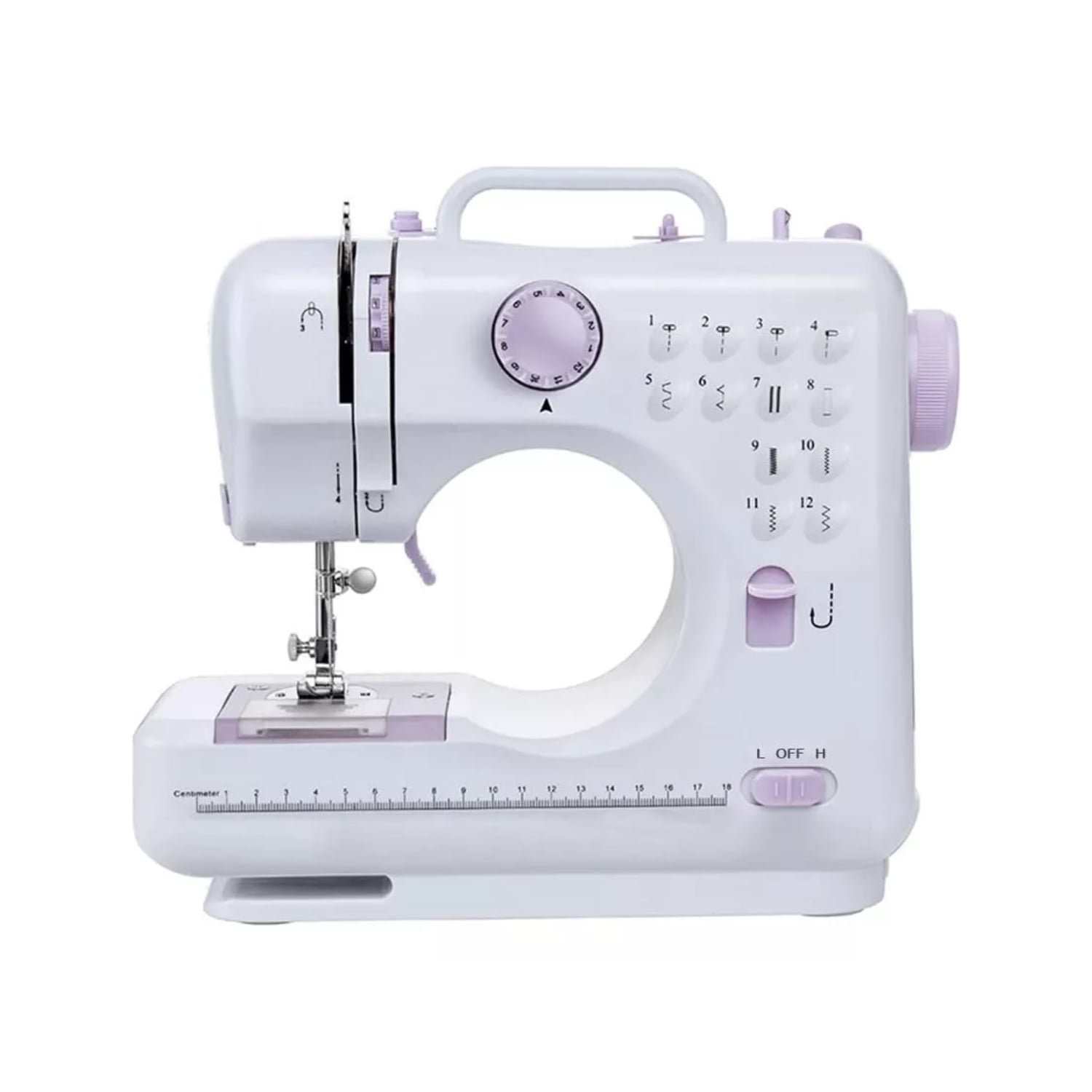 Importclick - Máquina Coser Portátil Pedal Eléctrica 12 Puntos