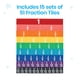 thumbnail image 2 of Fraction Tiles hand2mind Plastic Rainbow (15 juegos de 51), 2 of 8