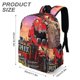 thumbnail image 3 of Dinotrux-theme Backpack, Campus style schoolbag Bookbag with Adjustable Shoulder Straps And Large Zip Compartment, Unisex Travel Bags.42x30x15cm, 3 of 6