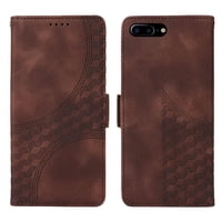 Carcasa Foxdock Iphone 7 Plus/8 Plus De Cuero Pu, Diseño Acolchado Clásico, Protección Contra Caídas Y Rayones
