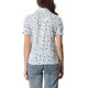 thumbnail image 3 of INSPIRE CHIC Camisa de Mujer para Regreso a Clases con Cuello Peter Pan, Botones, Mangas Abullonadas y Estampado Azul XS, 3 of 6