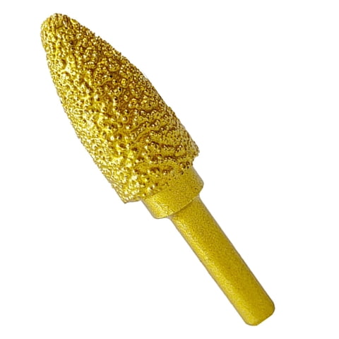 Ioensy - Broca De Fresa Con Cabezal De Pulido De Diamante, Vástago De 60 Mm De Largo Y 6 Mm Para Pulir Metal, 15 Mm