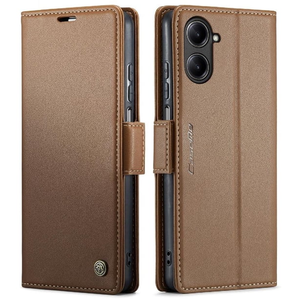 CaseMe tipo cartera Realme 10 Pro 5G con cierre magnético, RFID, tarjetero, soporte, carga inalámbrica