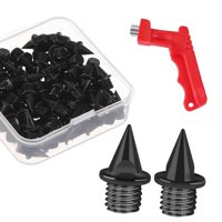 Ioensy - Spikes De Zapatería De Track De 60 Piezas Atletismo Con Picos De Carreras Para Adultos Deportivos Negros