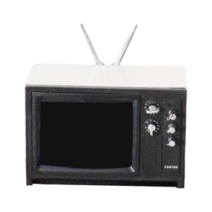 Magideal - Juguetes De Televisión En Miniatura Decoración Mobiliario Accesorios De Tv Retro 1/12 Tv Para Casas De Muñecas Micro Paisaje Juego De Imaginación