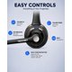 thumbnail image 3 of Auriculares TECKNET Inalámbricos BT 5.2 con Cancelación de Ruido, 3 of 8