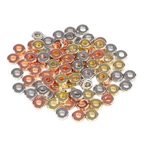 Magideal - De Sueltas De Metal Chapado De 8 Cuenta Espaciadora Con Agujero De Plástico Ccb 500Pcs / Pack Kits De Para Colgante