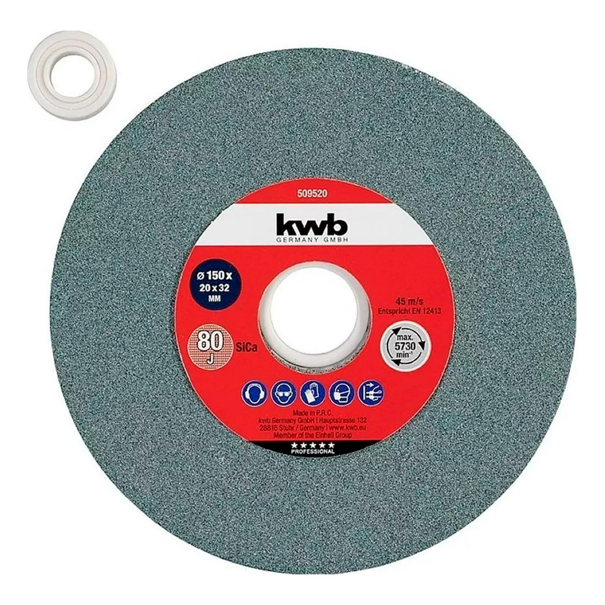 Kwb - Piedra Esmeril De Banco Einhell 150x20x32mm Grano 80-509520 Rojo