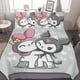 thumbnail image 1 of My Melody Kuromi Cute 3 Pieces Bedding Sets Soft Comforter Sets Decor Bedroom Gifts, 1 of 5