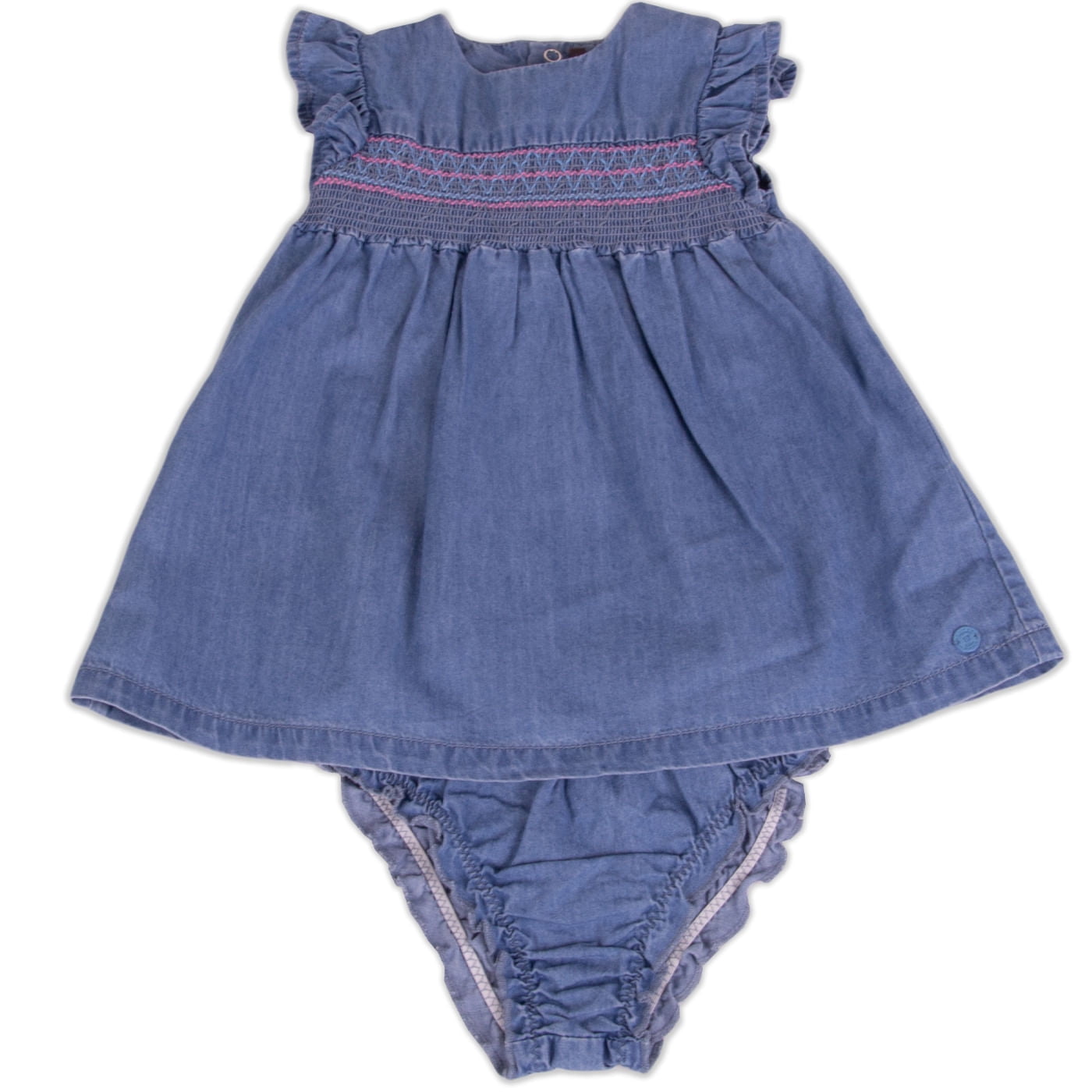 Vestido Bebe Niña Denim Pillin