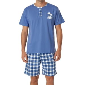 Likeshop - Pijama Hombre Verano Short Y Polera Colores 522