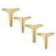 thumbnail image 3 of 4 X Hierro Metal Muebles Patas Sofá Pies Silla Armario Mesa 17cm Dorado, 3 of 5