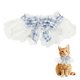 thumbnail image 1 of Collar de Encaje para Mascotas, Collar de Gato Lindo, Baberos para Perros, Pajarita para Mascotas, Bandana con Volantes Ajustable y Desprendible Azul y M, 1 of 7