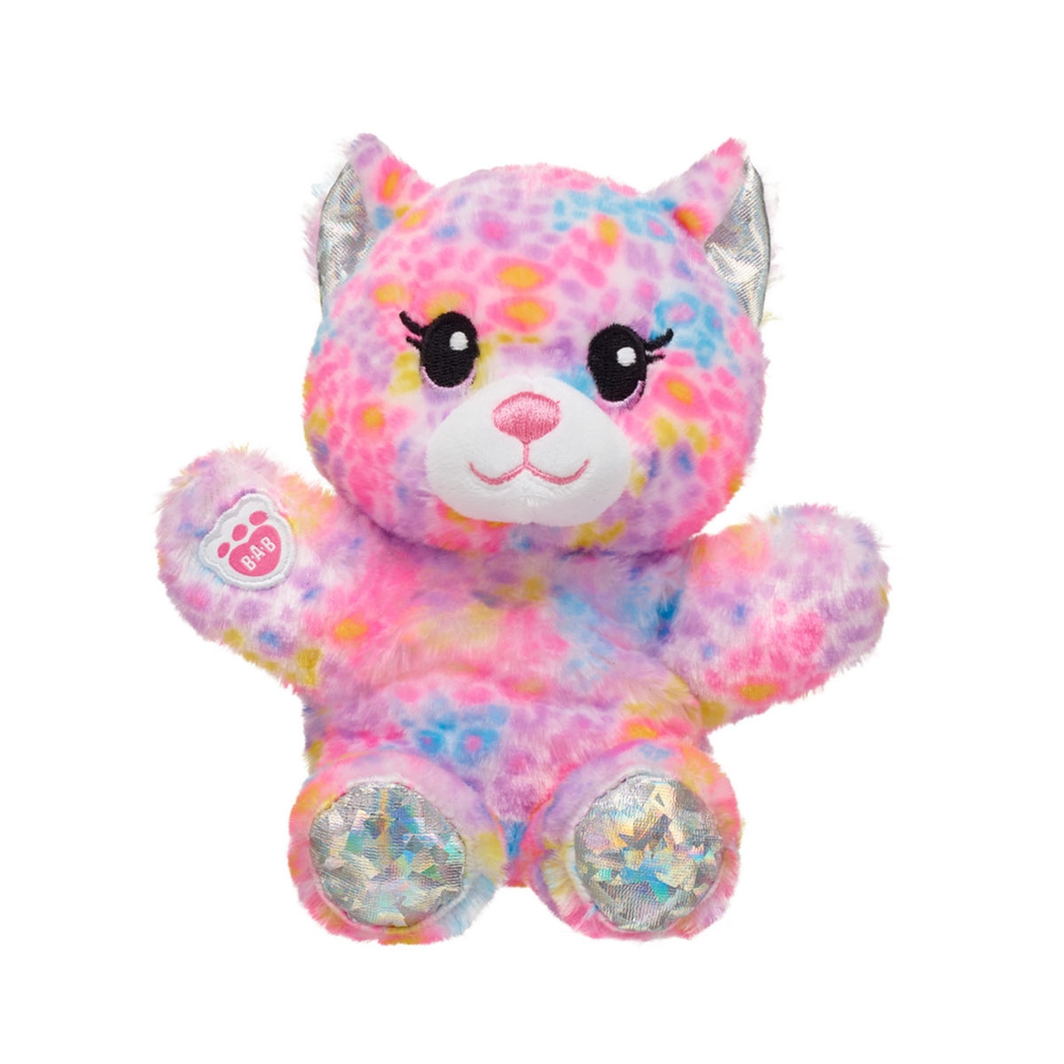 Mini Peluche Build A Bear Leopardo Arcoíris Colección