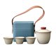 thumbnail image 4 of Juego De Té De Viaje, Tazas De Té, Tetera De Cerámica Con Bolsa De Transporte Para Viajes De Negocios, Juego A, 4 of 5