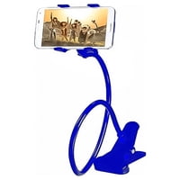 Genérico - Soporte De Celular Pinza Brazo Flexible Mesas Camas Y Autos Azul